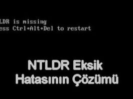 NTLDR Eksik