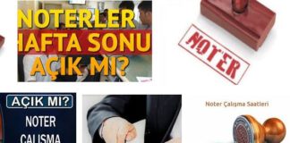 Noter haftasonu açık mı